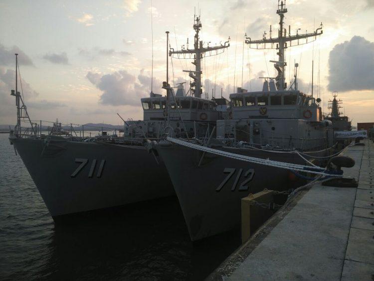 Kapal Perang Indonesia dan Singapura Merapat ke Batam
