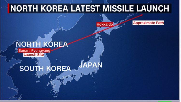 Wah, Korea Utara Tembakkan Rudal Lewati Pulau Jepang