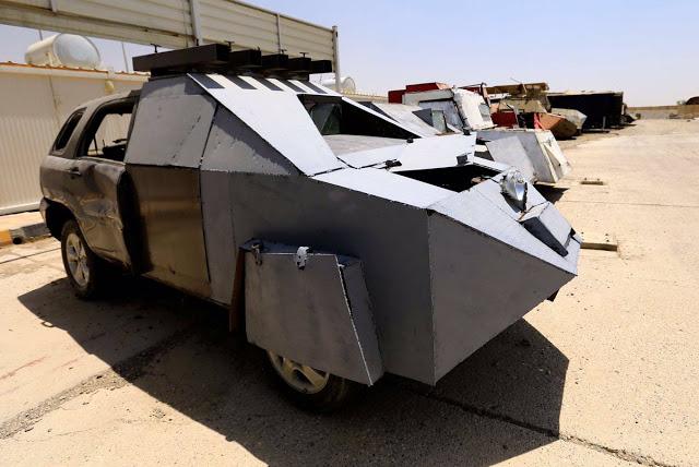 Parade Kendaraan Tempur ISIS eks Perang Mosul