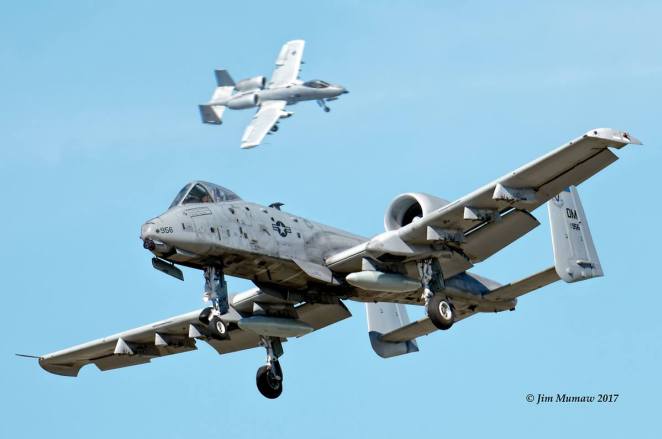 Dua Pesawat Serang A-10 Thunderbolt Jatuh