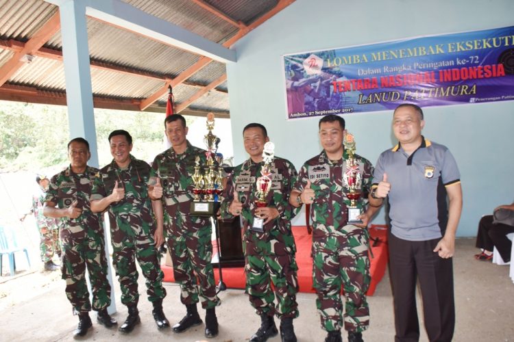 Pangdam Pattimura Juara Menembak Pistol Eksekutif