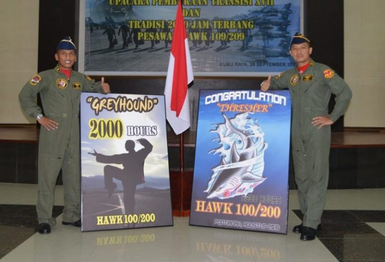 Badge 2000 Jam Terbang Pilot Lanud Supadio