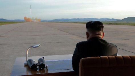 Uji coba rudal Korea Utara. (KCNA via REUTERS)