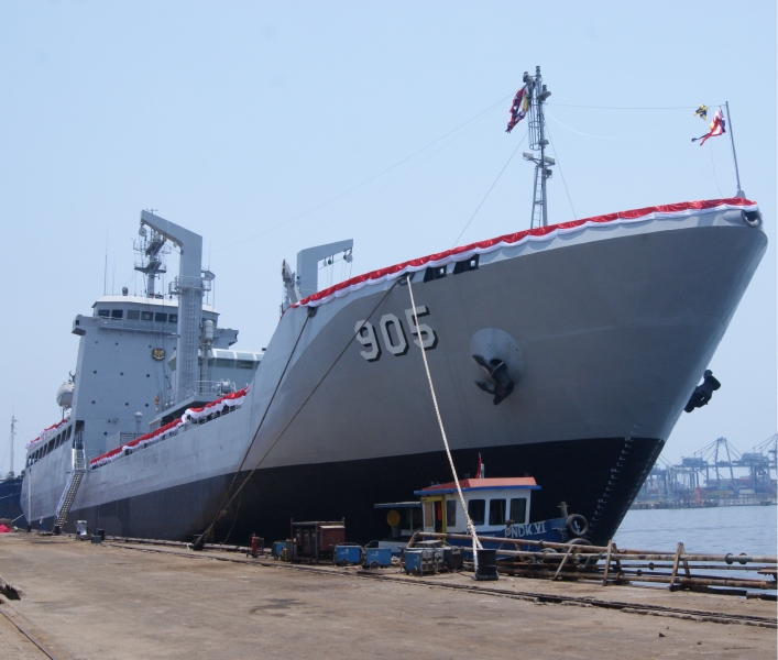 PT Batamec Shipyard Lakukan Keel Laying Kapal BCM TNI AL