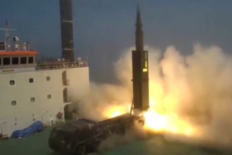 South Korea tests a ballistic missile at 23 June 2017. (Reuters)