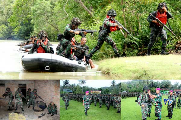 Penutupan Latihan Mupe Brigif Marinir TA 2017