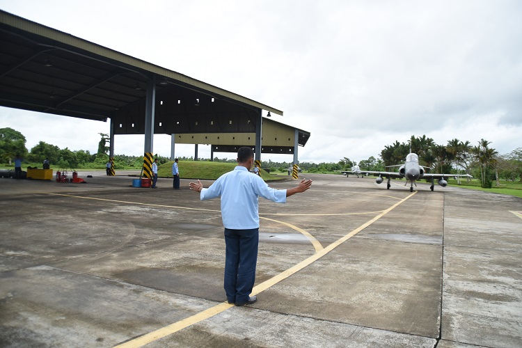 Skadron Udara I Sukses Latihan Tempur di Lanud RSN