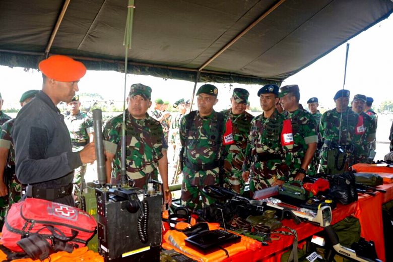 Komandan Kodiklat TNI Tinjau Gelar Pasukan PPRC TNI