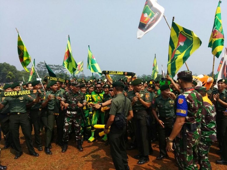 Kontingen Kostrad Pimpin Klasemen Sementara Tontangkas TNI AD