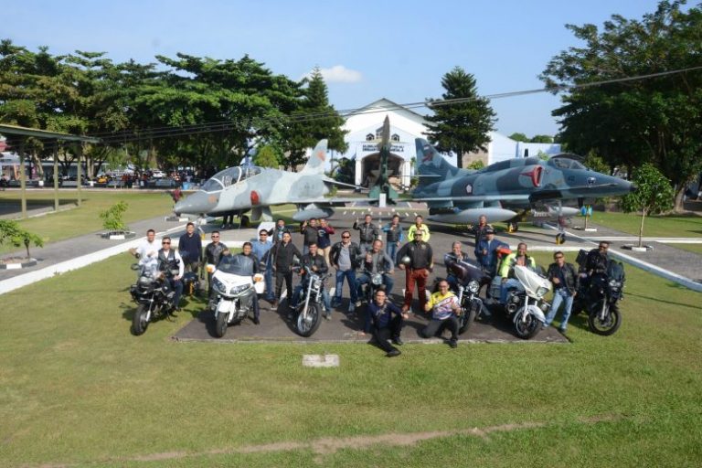 Morning Riding Bikers Integrasi TNI-Polri di Lanud Adisutjipto