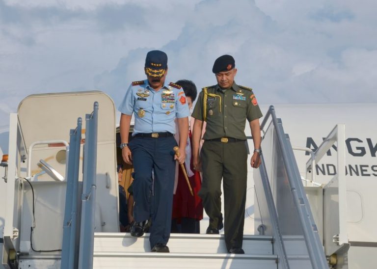 Panglima TNI Tiba di Rimba Air Force Base Brunei
