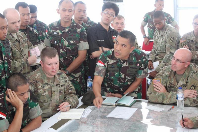 Brigif Raider 9 Latihan Bersama US Army di Garuda Shield