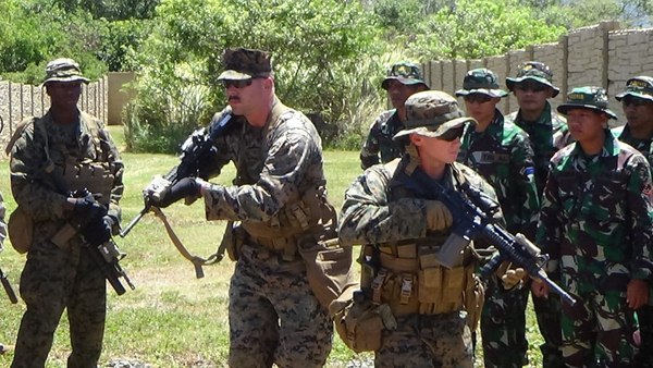 Korps Marinir TNI AL dan AS Latihan Perang Kota di Hawaii