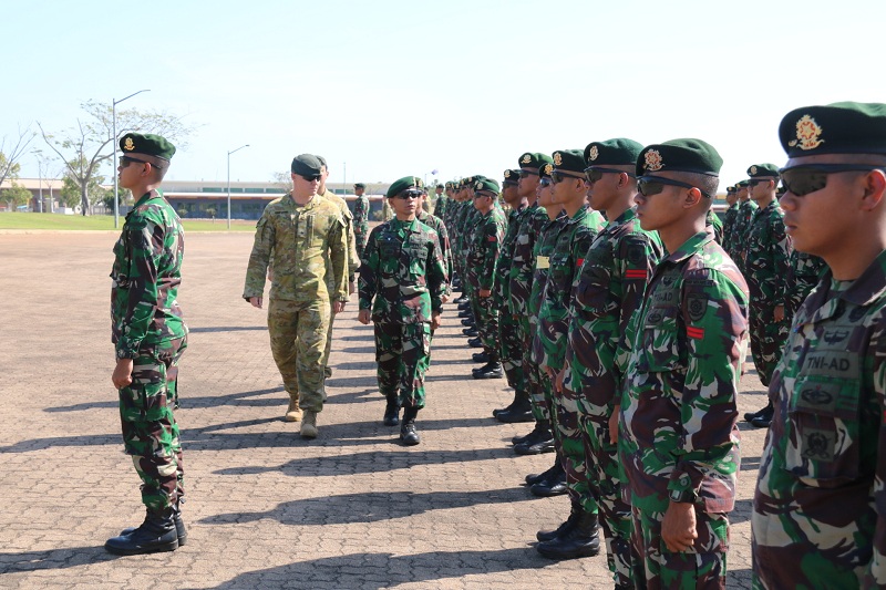 Latihan Militer Yonif MR 411 Kostrad – RAR Australia