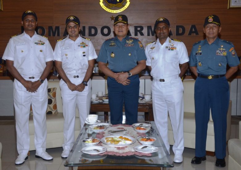 Delegasi Angkatan Laut India Berkunjung ke Mako Koarmada I – Militer.or.id