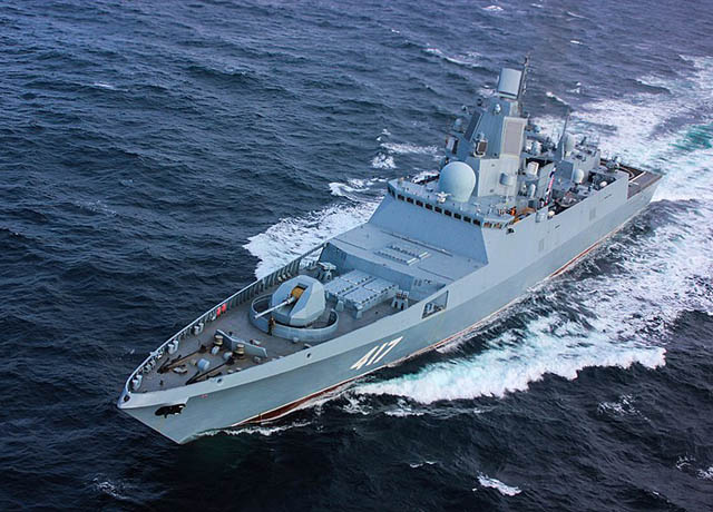 Fregat Admiral Gorshkov Uji Tembak Sistem Redut – Militer.or.id