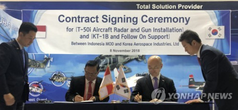 KAI Tandatangani Kontrak untuk Pasok Tiga Unit KT-1B dan Pemasangan Peralatan Radar T-50i TNI AU