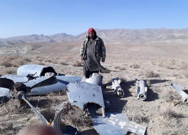Taliban Rilis Foto MQ-9 Reaper AS Yang Mereka Tembak