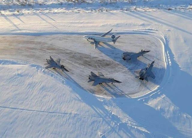 4 MiG-31 Rusia Terjebak di Bandara Sipil