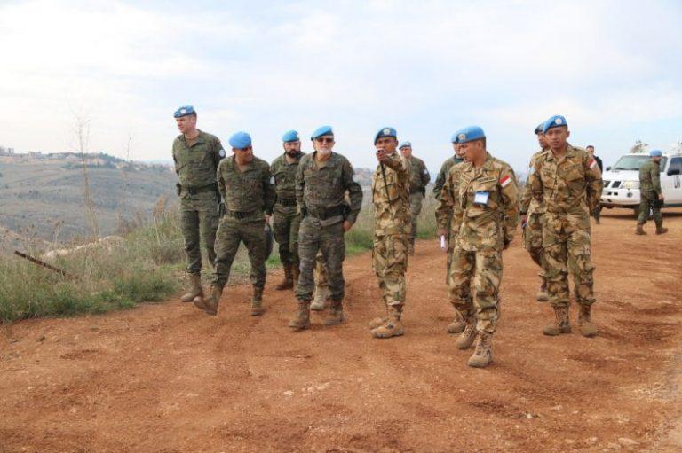 Jenderal Spanyol Tinjau Area Indobatt di Perbatasan Lebanon-Israel