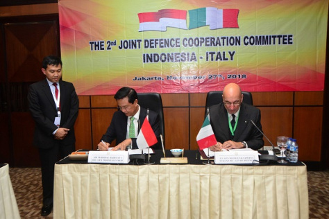 Komite Kerja Sama Pertahanan Gabungan Indonesia – Italia Kedua 2018