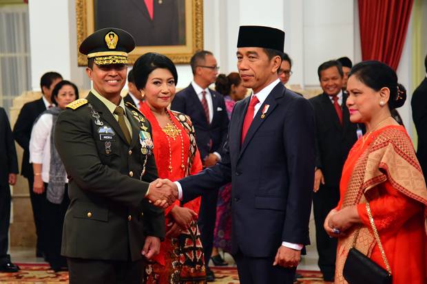 Presiden Joko Widodo Lantik Jenderal TNI Andika Perkasa Menjadi KSAD