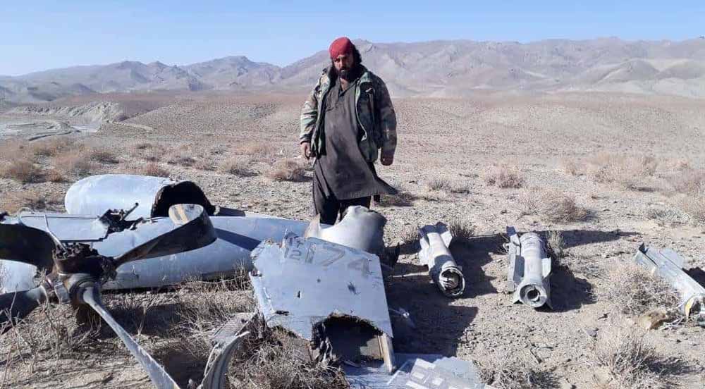 Taliban Pamer Puing-Puing MQ-9 Reaper Amerika