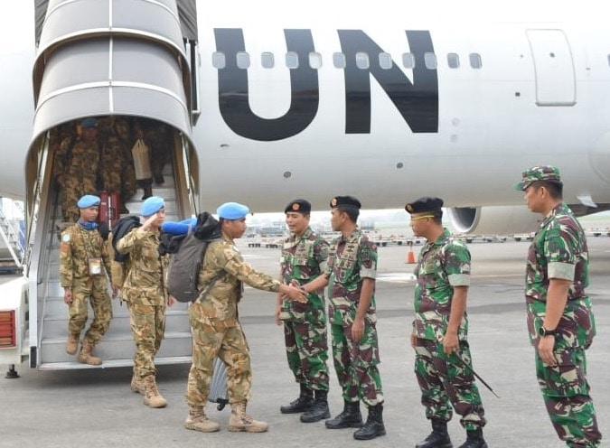 Satgas TNI Konga UNIFIL Gelombang I Tiba di Tanah Air