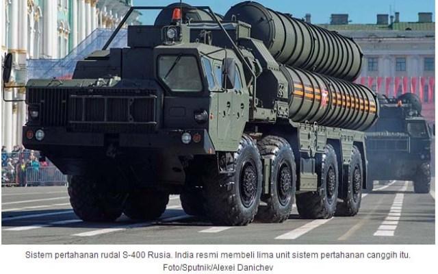Rusia Akan Pasok Sistem Rudal S-400 Ke India Tahun 2020
